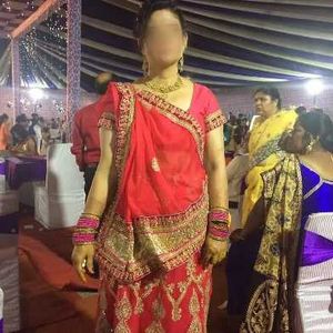 Stunning Red Embroidered Lehenga Choli