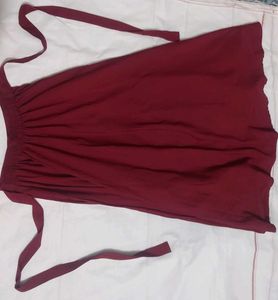 Maroon slit skirt ♥️