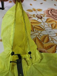 Neon Yellow Hooded Windbreaker Jacket with pant