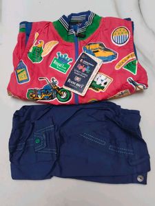 Cute Boys Jacket & Pants Set