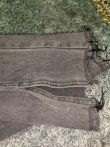 Gray Wash Denim Jeans