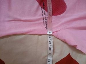 SHEIN Pink Heart Graphic Tee