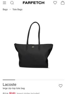 LACOSTE tote bag (black)