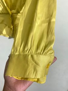 Yellow Peplum Top