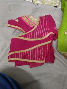 Beautiful Embroidered Silk Saree
