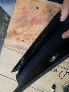 Black Studded Long Wallet
