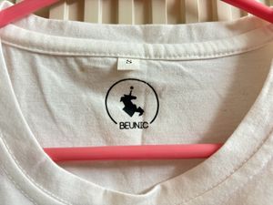 White Graphic Print T-Shirt