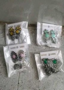 Fashion Earrings - Set of 4 Pairs