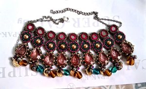 Bohemian Beaded Choker Necklace