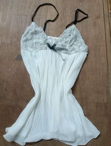 Lace Trimmed Babydoll Top