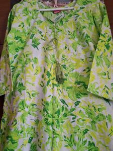 Vibrant Floral Print Kurta