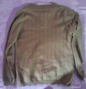 Cute Tie-Neck Knit Sweater