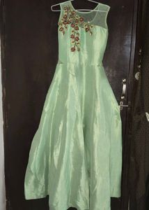 Elegant Green Ethnic Gown