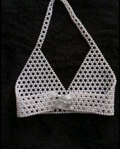 Elegant Pearl Embellished Top