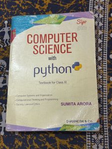 CS Python Sumita Arora Class 11th Book