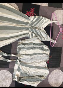 Stylish One Piece Dress With Jacket