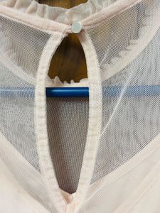 A net mini dress