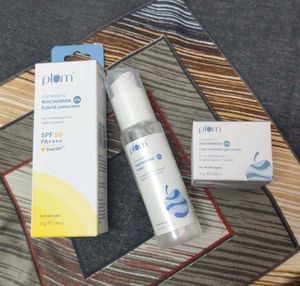 Plum Rice Water & Niacinamide Skincare Set