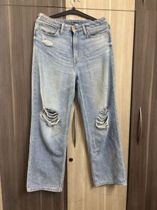 30 H&amp;M RIBBED HIGh waist jeans