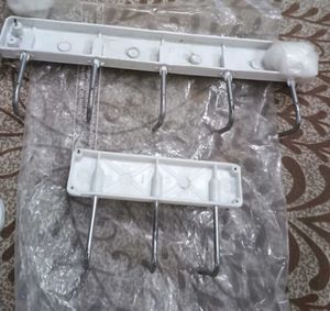 Bright Pink Clothesline with 2  door Hooks