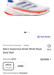 ORIGINAL 💯 ADIDAS WHITE RUNNING SHOES
