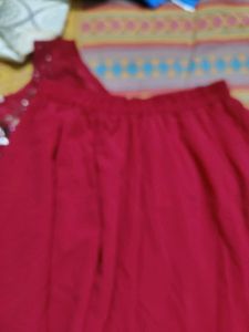 crop top with plazzo