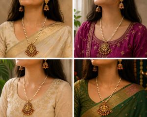 Stunning Traditional Indian Necklace &amp; Earring Set