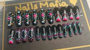 Navratri Special Handmade Press-Ons