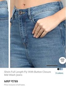 Mid Wash Flared Jeans