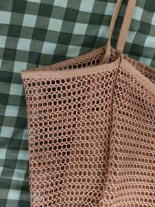 Summer Beach Stylish Mesh Woven Tote Bag