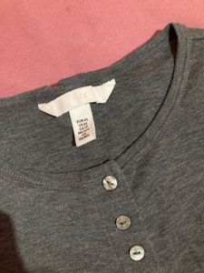 H&amp;m Button-Up Long Sleeve Top