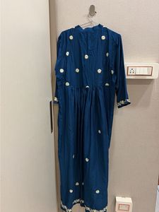 Embroidered Teal Gown