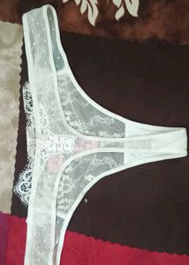 Comfortable White &amp; Purple Trim Briefs 6