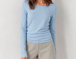 Light Blue Long Sleeve Top