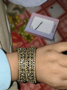 Exquisite Mirror Work Bangles Set