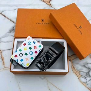 Luxury Designer Belt &amp; Card Holder Set