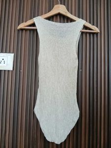 Cream Knit Tank Top