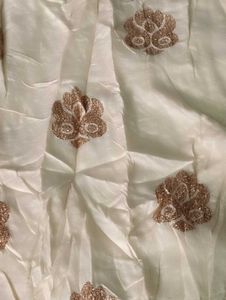 Elegant Cream Embroidered Kurti
