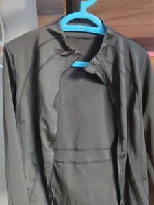 Savana -Black Zip-Up Athletic Jacket