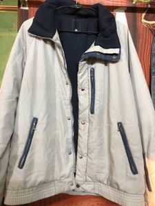 Men's Light Beige &amp; Navy Jacket