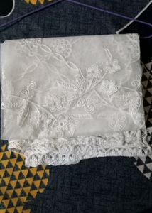 Indo Era White Elegant Dupatta For Women