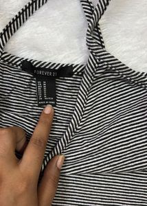 Striped Criss-Cross Tank Top