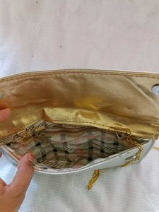 Silver Elegant Chain Wallet Clutch 👝
