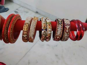 Multiple Set Of Heavy Kada Bangle Sets