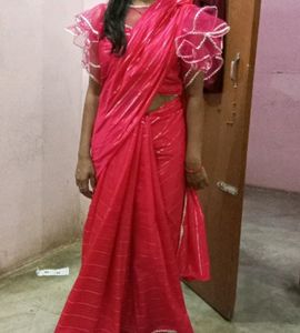 Bollywood Beautiful Saree With Readymade Blouse