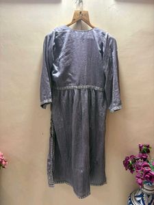 Grey naira cut sequence work dress