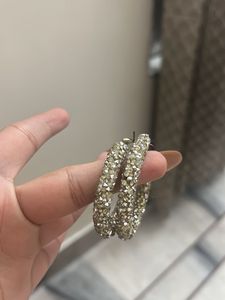 Chic Arm Cuff and Glittery Earrings