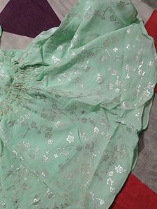 Girls Mint Green  Skirt Set