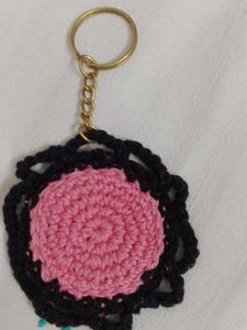 Crochet Flower Keychain