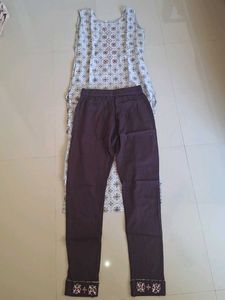 Stylish Printed Kurta with Pants Set